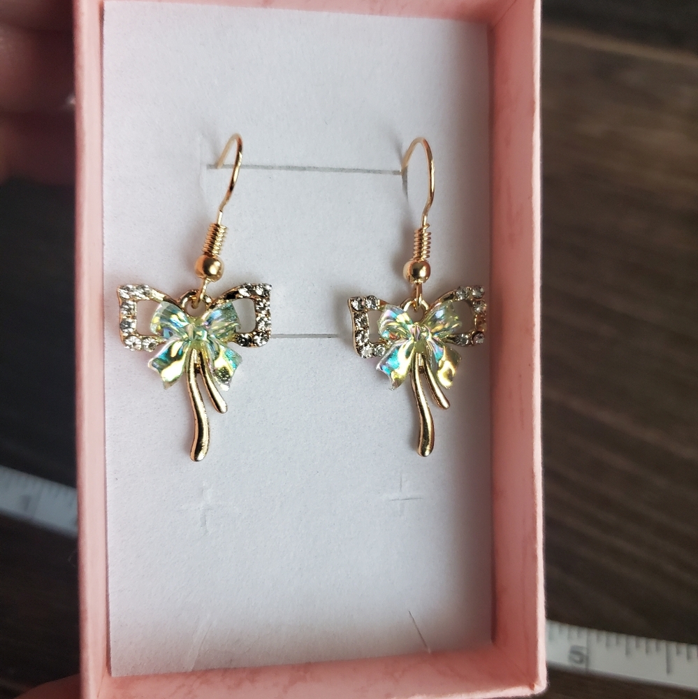 Simple Sparkle Bows Earrings